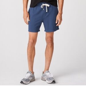 Monrow Blue Drawstring Shorts in Large